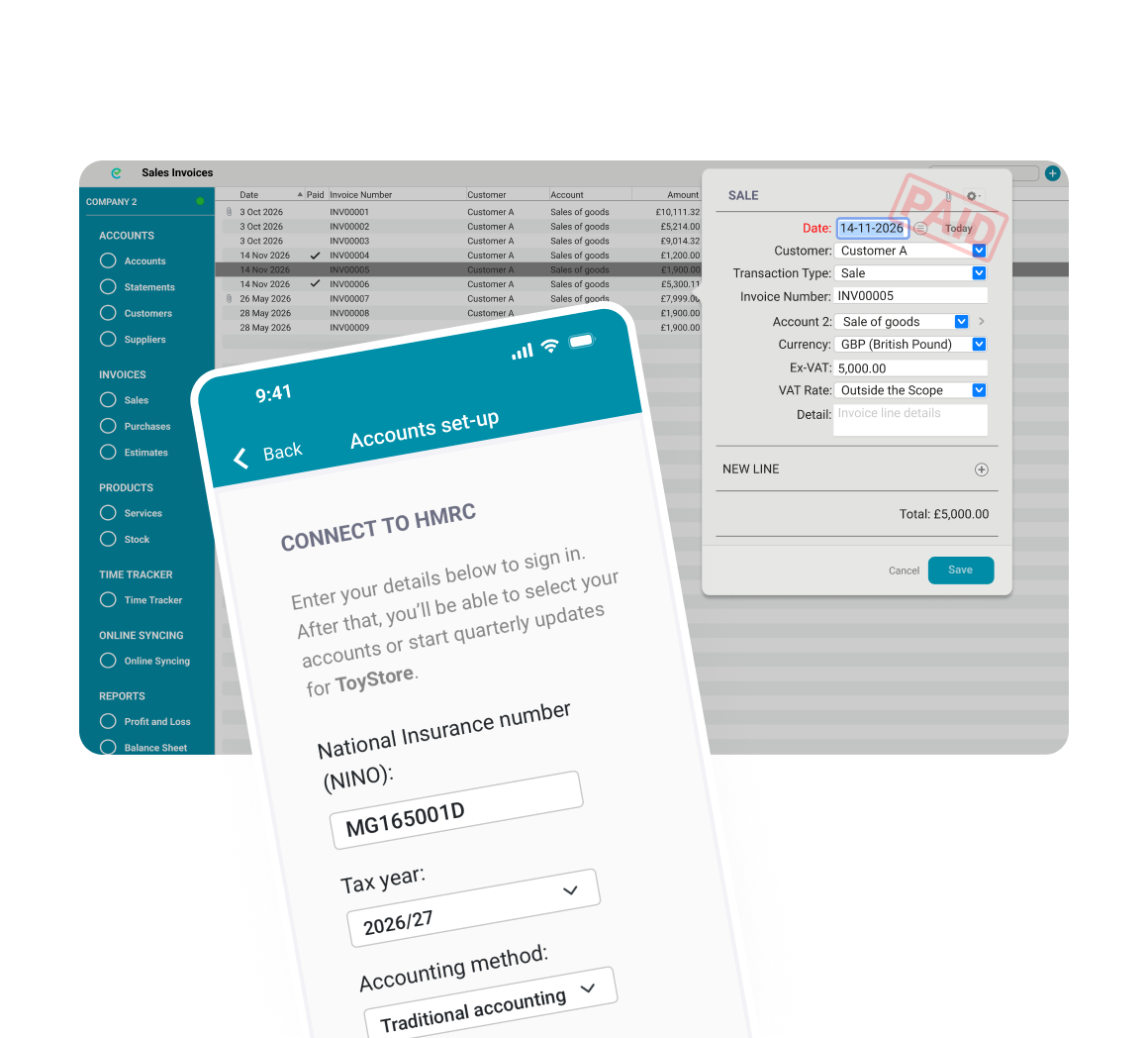 EasyBooks on Mac and iOS