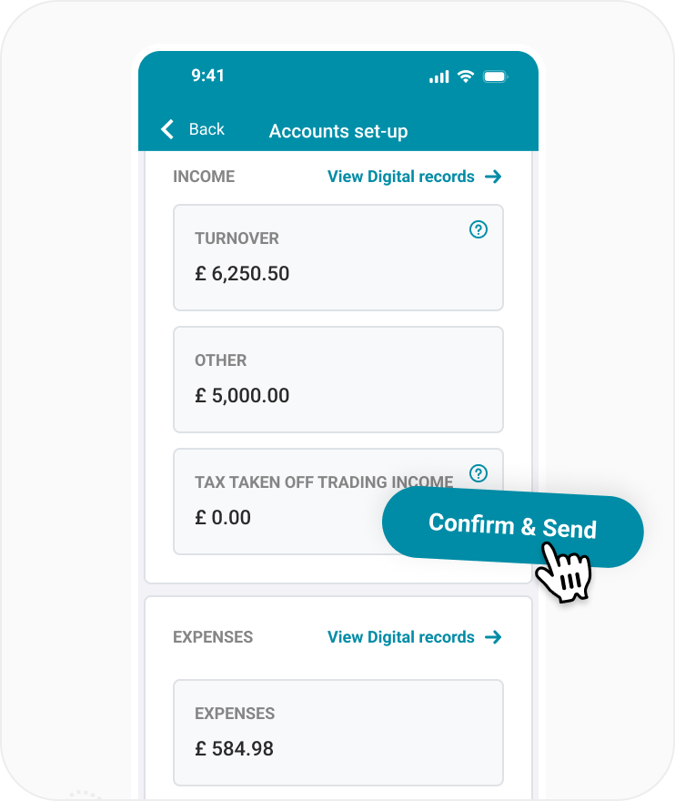 Approve and send update in EasyBooks